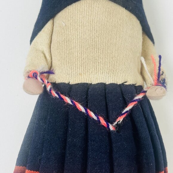 Handcrafted Handmade Cloth Doll With Traditional Attire & Baby Accessory - Picture 6 of 7